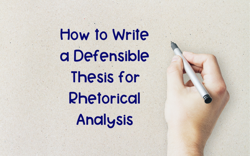 rhetorical analysis thesis outline ap lang